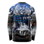 Step Into Horror Domain Kangaroos Football Long Sleeve Shirt Halloween Horror Movie Characters - Aussie Hoodie