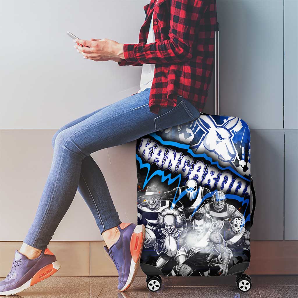 Step Into Horror Domain Kangaroos Football Luggage Cover Halloween Horror Movie Characters - Aussie Hoodie