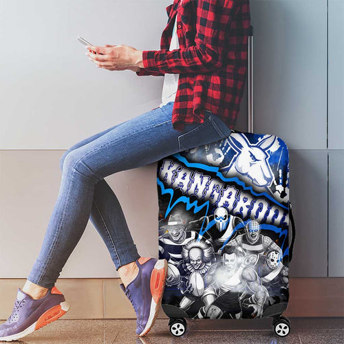 Step Into Horror Domain Kangaroos Football Luggage Cover Halloween Horror Movie Characters - Aussie Hoodie