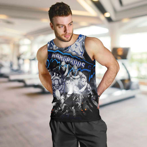 Step Into Horror Domain Kangaroos Football Men Tank Top Halloween Horror Movie Characters - Aussie Hoodie