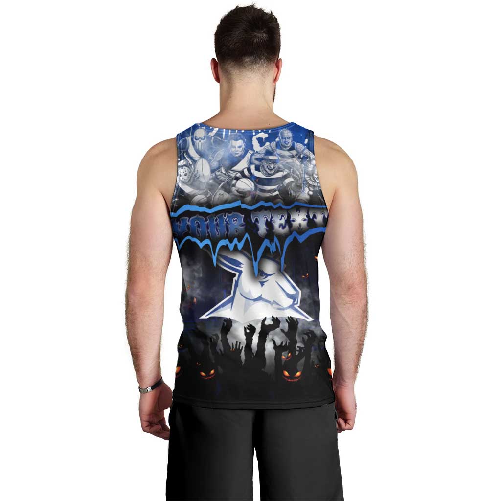 Step Into Horror Domain Kangaroos Football Men Tank Top Halloween Horror Movie Characters - Aussie Hoodie