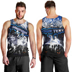 Step Into Horror Domain Kangaroos Football Men Tank Top Halloween Horror Movie Characters - Aussie Hoodie