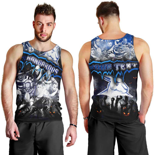 Step Into Horror Domain Kangaroos Football Men Tank Top Halloween Horror Movie Characters - Aussie Hoodie