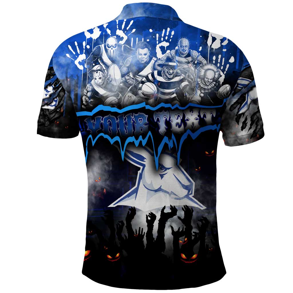 Step Into Horror Domain Kangaroos Football Polo Shirt Halloween Horror Movie Characters - Aussie Hoodie