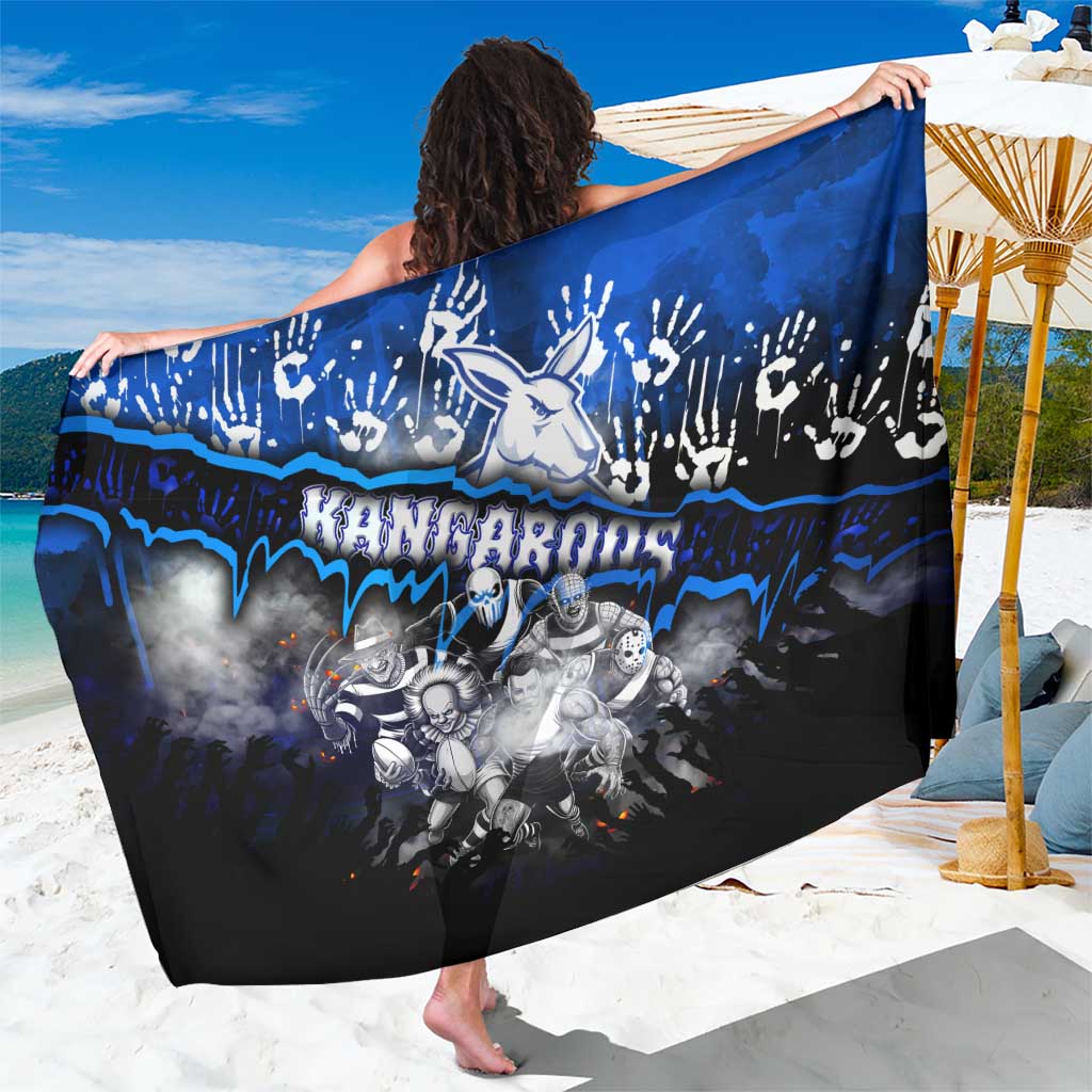 Step Into Horror Domain Kangaroos Football Sarong Halloween Horror Movie Characters - Aussie Hoodie