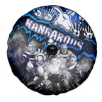 Step Into Horror Domain Kangaroos Football Spare Tire Cover Halloween Horror Movie Characters - Aussie Hoodie