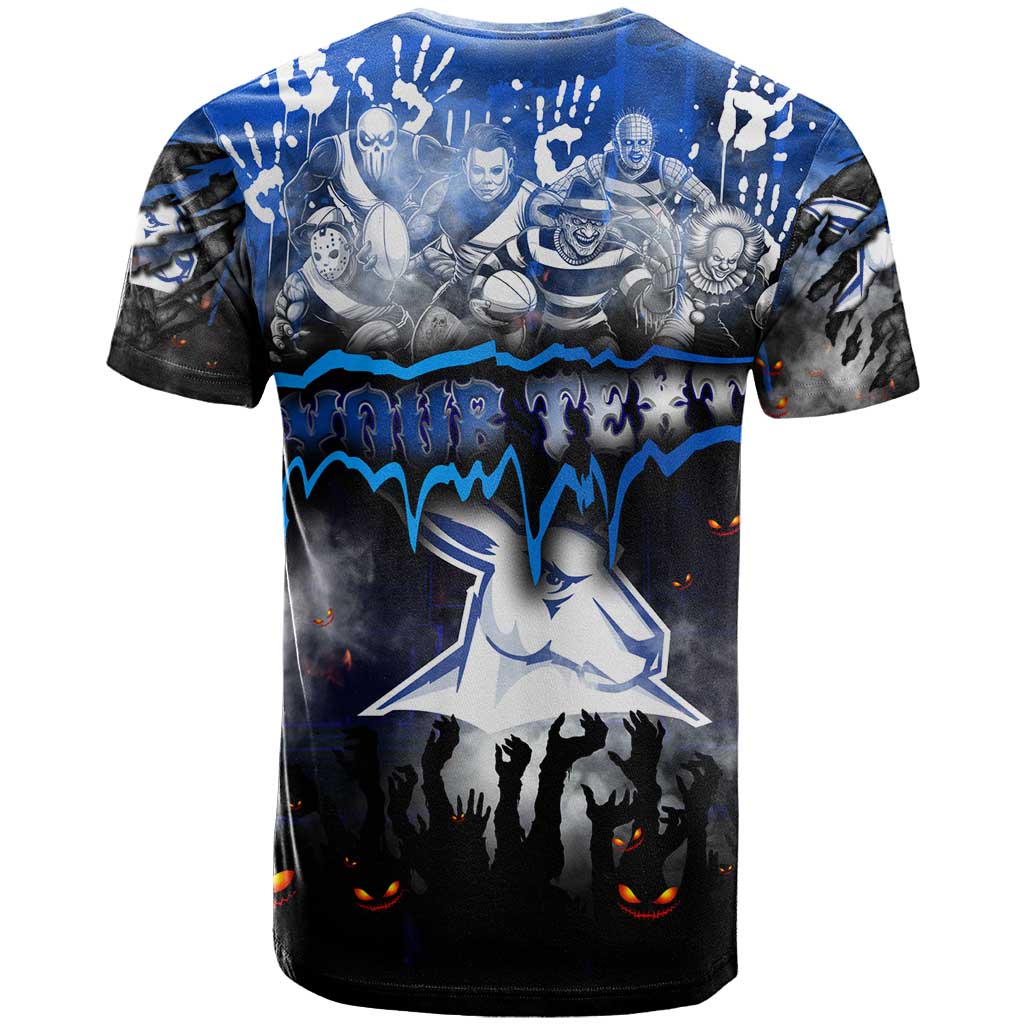 Step Into Horror Domain Kangaroos Football T Shirt Halloween Horror Movie Characters - Aussie Hoodie