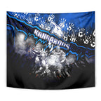 Step Into Horror Domain Kangaroos Football Tapestry Halloween Horror Movie Characters - Aussie Hoodie