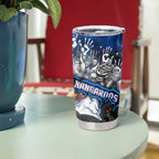 Step Into Horror Domain Kangaroos Football Tumbler Cup Halloween Horror Movie Characters - Aussie Hoodie