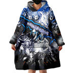 Step Into Horror Domain Kangaroos Football Wearable Blanket Hoodie Halloween Horror Movie Characters - Aussie Hoodie