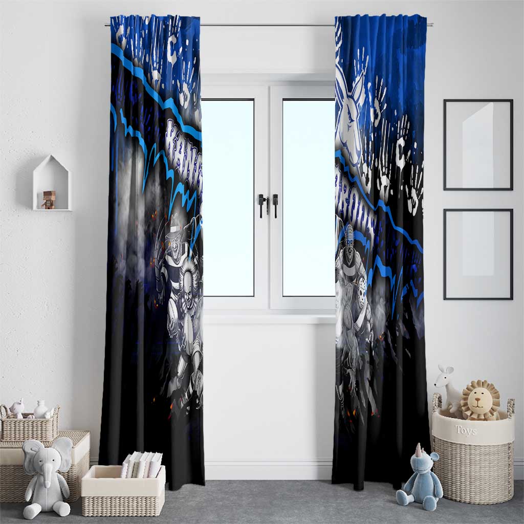 Step Into Horror Domain Kangaroos Football Window Curtain Halloween Horror Movie Characters - Aussie Hoodie