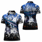 Step Into Horror Domain Kangaroos Football Women Polo Shirt Halloween Horror Movie Characters - Aussie Hoodie