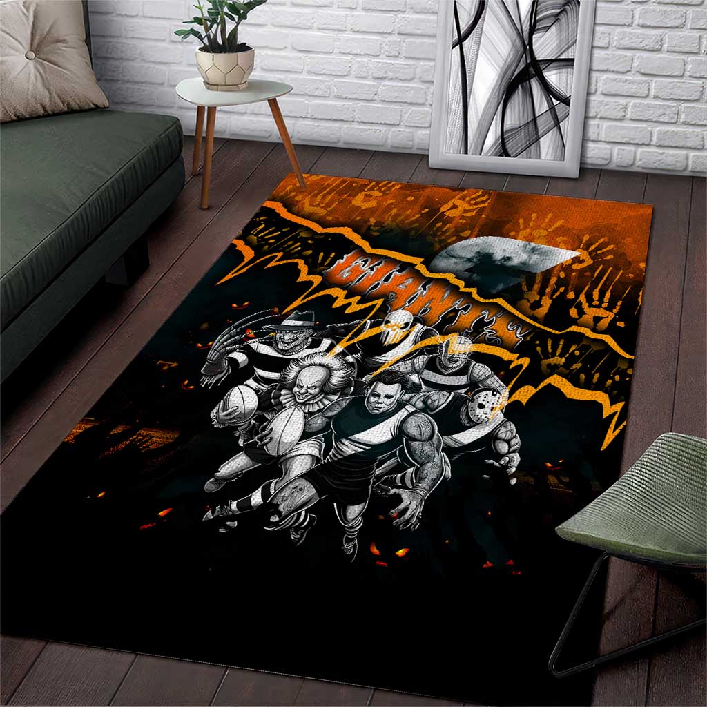 Step Into Horror Domain Giants Football Area Rug Halloween Horror Movie Characters - Aussie Hoodie