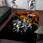 Step Into Horror Domain Giants Football Area Rug Halloween Horror Movie Characters - Aussie Hoodie