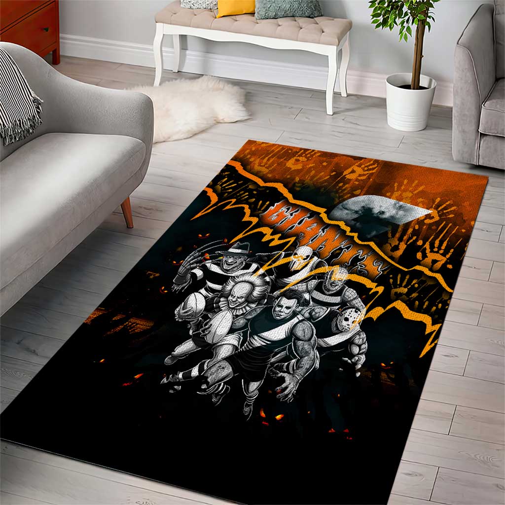 Step Into Horror Domain Giants Football Area Rug Halloween Horror Movie Characters - Aussie Hoodie
