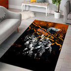 Step Into Horror Domain Giants Football Area Rug Halloween Horror Movie Characters - Aussie Hoodie