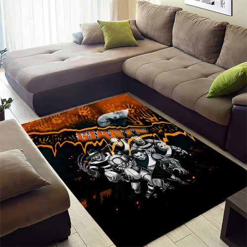 Step Into Horror Domain Giants Football Area Rug Halloween Horror Movie Characters - Aussie Hoodie