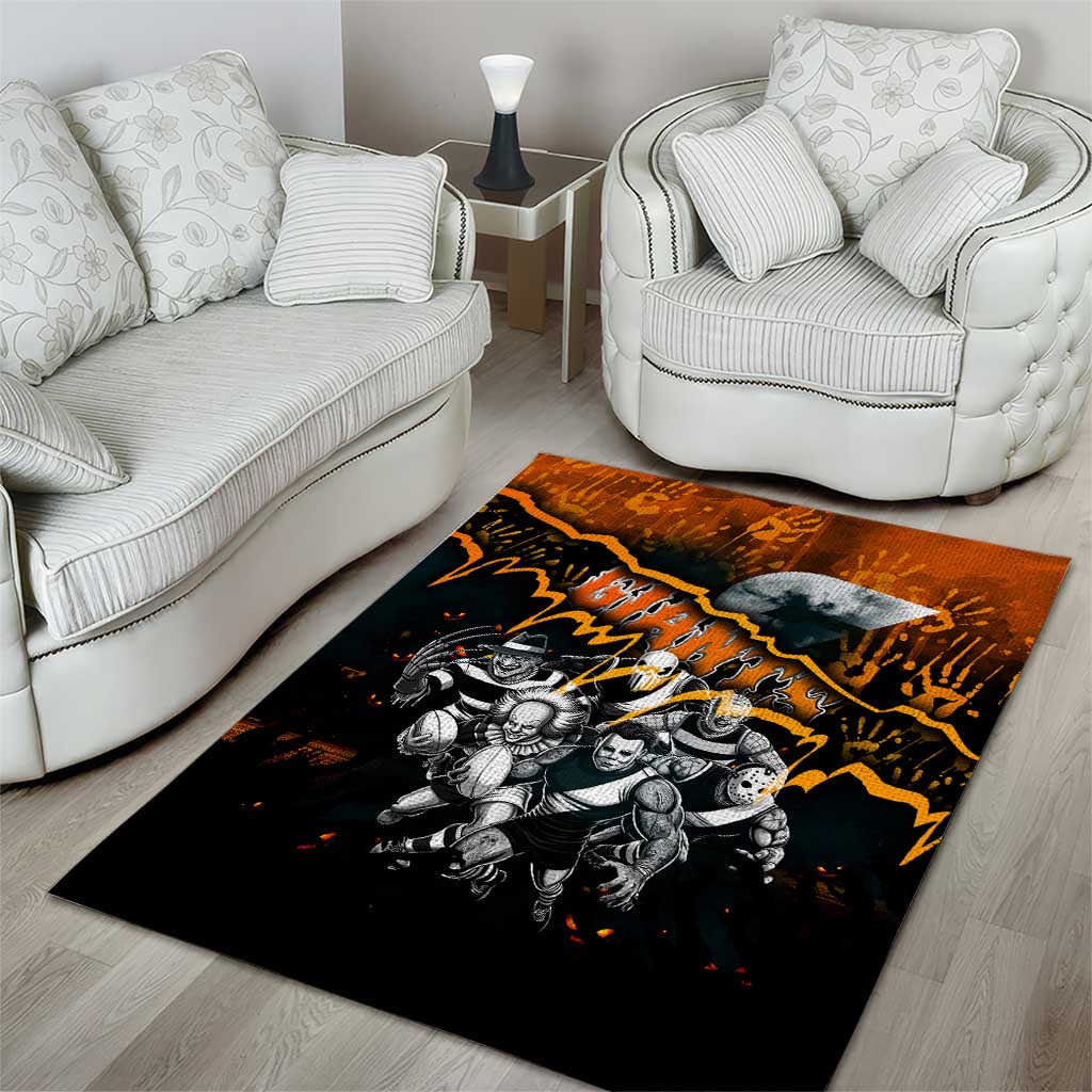 Step Into Horror Domain Giants Football Area Rug Halloween Horror Movie Characters - Aussie Hoodie