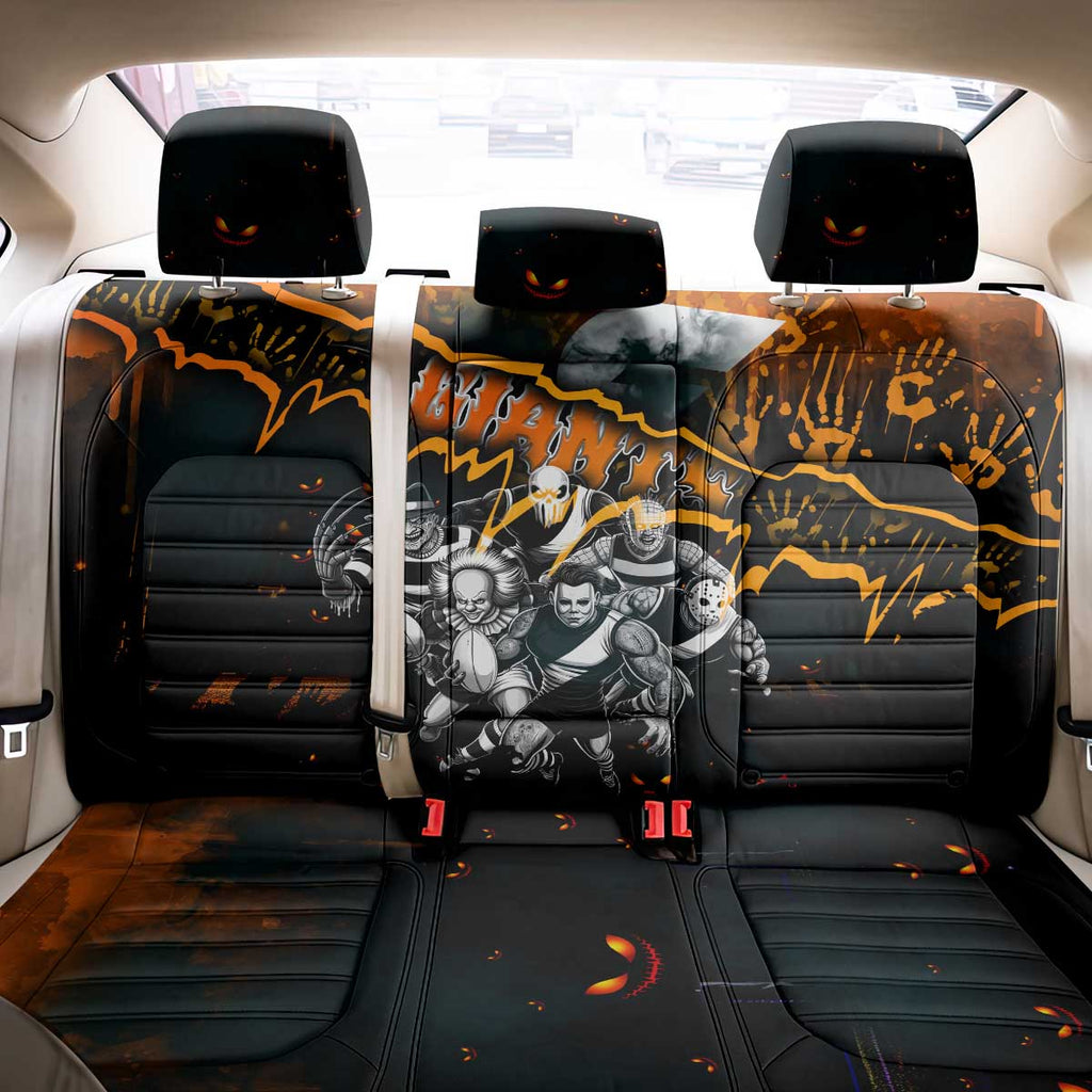 Step Into Horror Domain Giants Football Back Car Seat Cover Halloween Horror Movie Characters - Aussie Hoodie