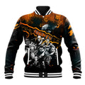 Step Into Horror Domain Giants Football Baseball Jacket Halloween Horror Movie Characters - Aussie Hoodie