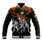 Step Into Horror Domain Giants Football Baseball Jacket Halloween Horror Movie Characters - Aussie Hoodie