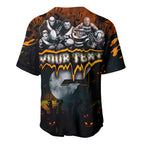 Step Into Horror Domain Giants Football Baseball Jersey Halloween Horror Movie Characters - Aussie Hoodie