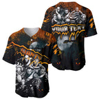 Step Into Horror Domain Giants Football Baseball Jersey Halloween Horror Movie Characters - Aussie Hoodie