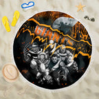 Step Into Horror Domain Giants Football Beach Blanket Halloween Horror Movie Characters - Aussie Hoodie