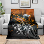 Step Into Horror Domain Giants Football Blanket Halloween Horror Movie Characters - Aussie Hoodie