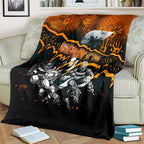 Step Into Horror Domain Giants Football Blanket Halloween Horror Movie Characters - Aussie Hoodie