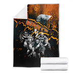 Step Into Horror Domain Giants Football Blanket Halloween Horror Movie Characters - Aussie Hoodie