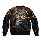 Step Into Horror Domain Giants Football Bomber Jacket Halloween Horror Movie Characters - Aussie Hoodie