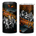 Step Into Horror Domain Giants Football 4 in 1 Can Cooler Tumbler Halloween Horror Movie Characters - Aussie Hoodie