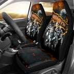 Step Into Horror Domain Giants Football Car Seat Cover Halloween Horror Movie Characters - Aussie Hoodie