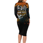 Step Into Horror Domain Giants Football Family Matching Long Sleeve Bodycon Dress and Hawaiian Shirt Halloween Horror Movie Characters - Aussie Hoodie