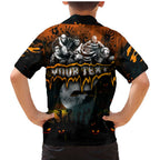 Step Into Horror Domain Giants Football Family Matching Mermaid Dress and Hawaiian Shirt Halloween Horror Movie Characters - Aussie Hoodie