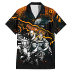 Step Into Horror Domain Giants Football Family Matching Mermaid Dress and Hawaiian Shirt Halloween Horror Movie Characters - Aussie Hoodie