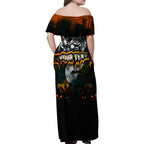 Step Into Horror Domain Giants Football Family Matching Off Shoulder Maxi Dress and Hawaiian Shirt Halloween Horror Movie Characters - Aussie Hoodie
