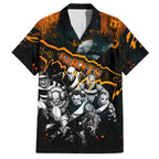 Step Into Horror Domain Giants Football Family Matching Puletasi and Hawaiian Shirt Halloween Horror Movie Characters - Aussie Hoodie