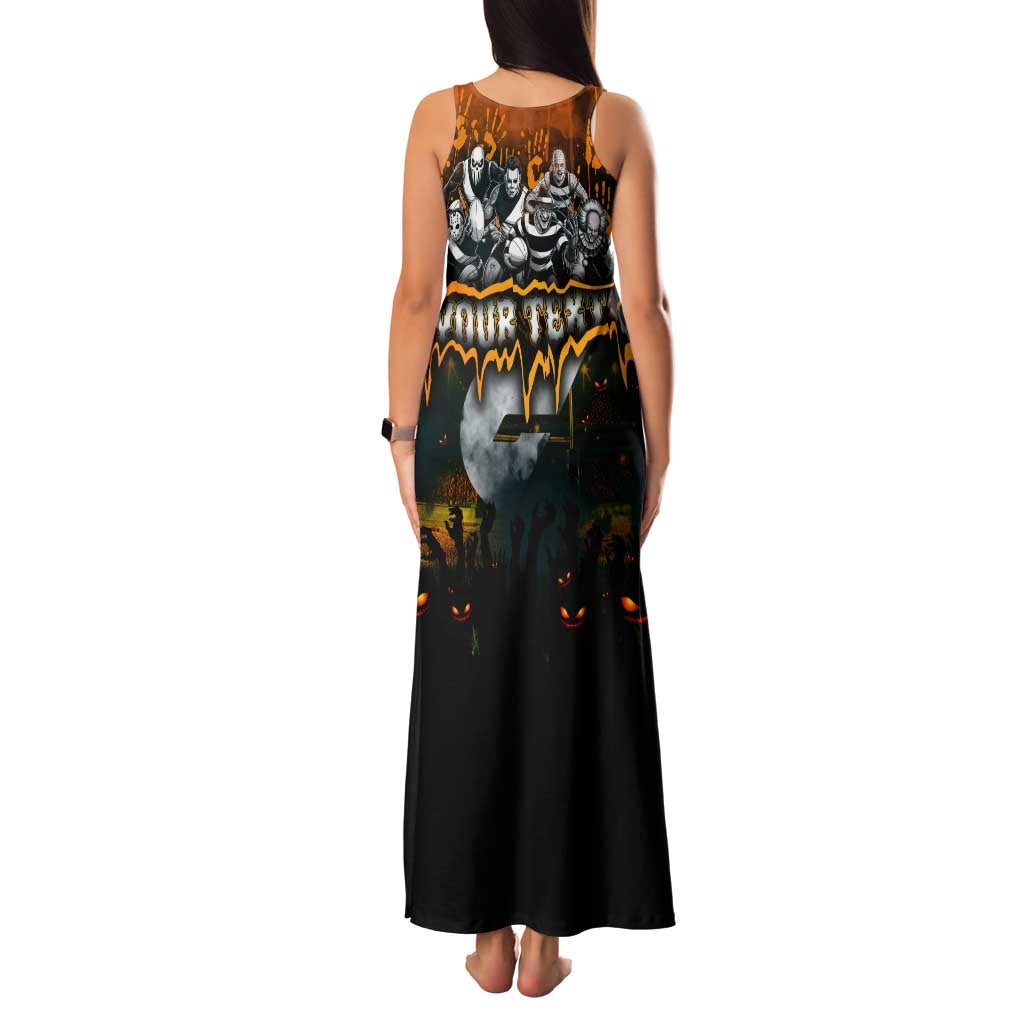 Step Into Horror Domain Giants Football Family Matching Tank Maxi Dress and Hawaiian Shirt Halloween Horror Movie Characters - Aussie Hoodie