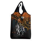 Step Into Horror Domain Giants Football Grocery Bag Halloween Horror Movie Characters - Aussie Hoodie