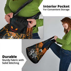 Step Into Horror Domain Giants Football Grocery Bag Halloween Horror Movie Characters - Aussie Hoodie