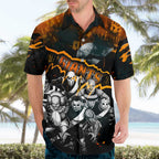 Step Into Horror Domain Giants Football Hawaiian Shirt Halloween Horror Movie Characters - Aussie Hoodie