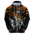 Step Into Horror Domain Giants Football Hoodie Halloween Horror Movie Characters - Aussie Hoodie