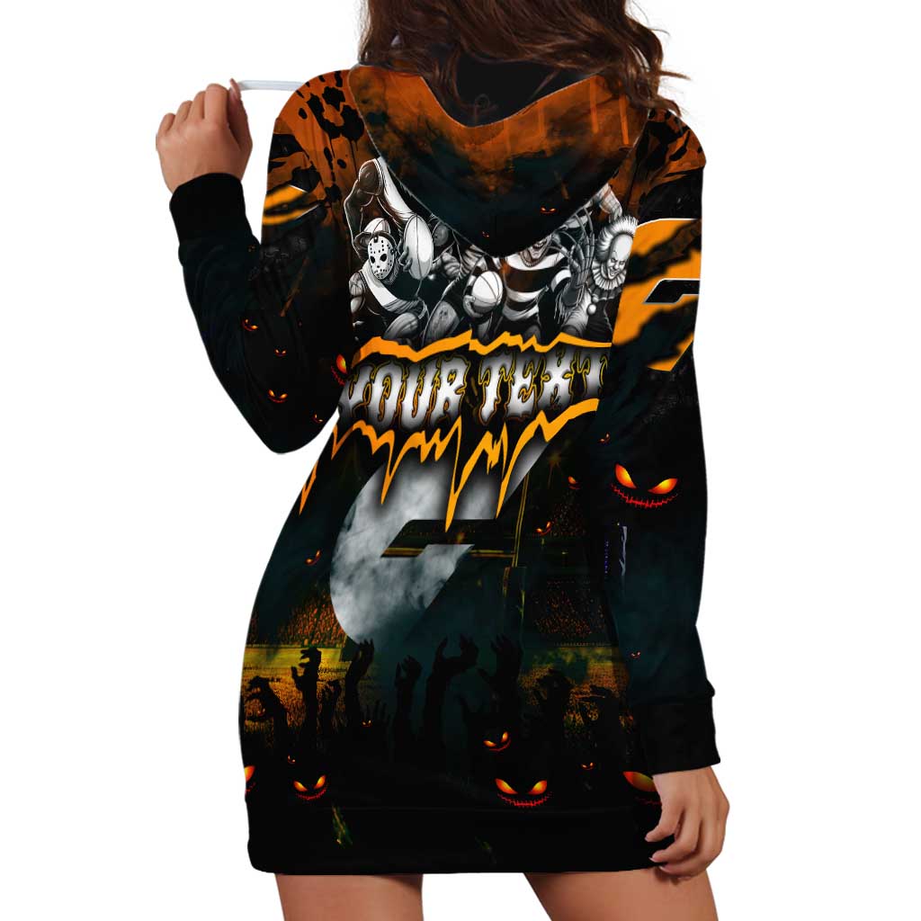 Step Into Horror Domain Giants Football Hoodie Dress Halloween Horror Movie Characters - Aussie Hoodie