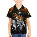 Step Into Horror Domain Giants Football Kid Hawaiian Shirt Halloween Horror Movie Characters - Aussie Hoodie