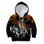 Step Into Horror Domain Giants Football Kid Hoodie Halloween Horror Movie Characters - Aussie Hoodie