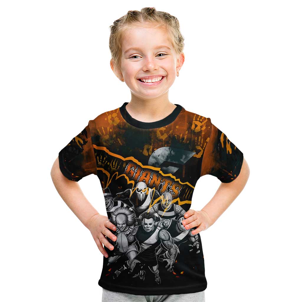 Step Into Horror Domain Giants Football Kid T Shirt Halloween Horror Movie Characters - Aussie Hoodie