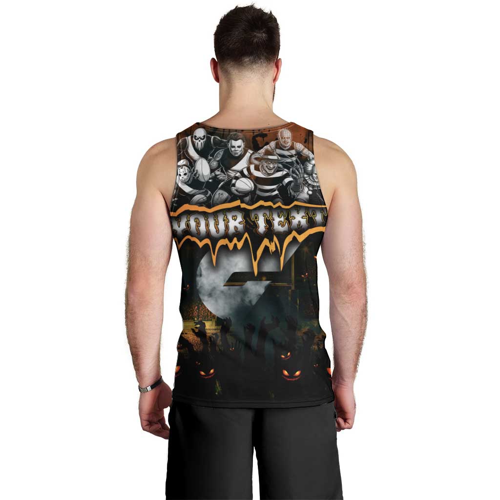 Step Into Horror Domain Giants Football Men Tank Top Halloween Horror Movie Characters - Aussie Hoodie