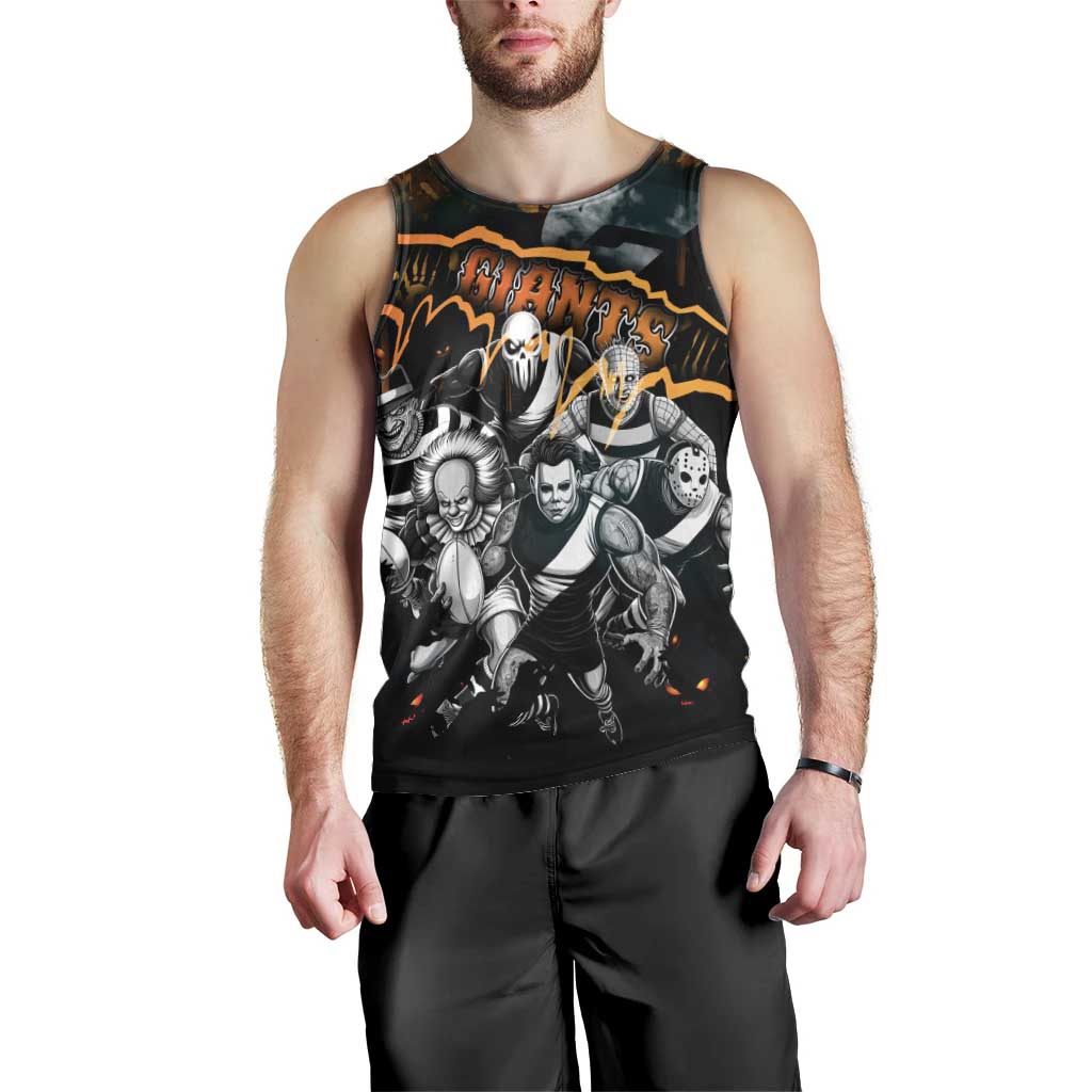 Step Into Horror Domain Giants Football Men Tank Top Halloween Horror Movie Characters - Aussie Hoodie